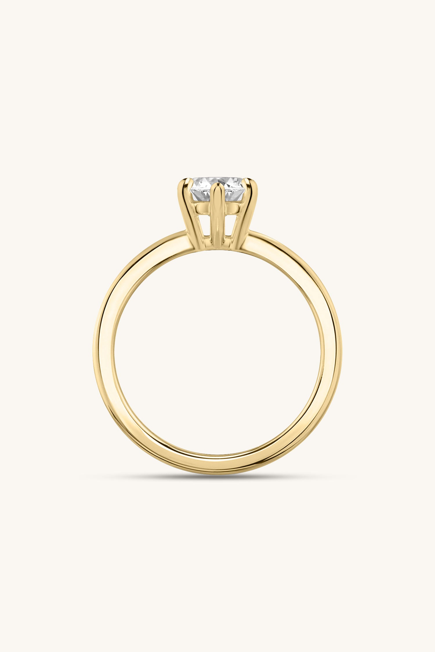 Bicephal Marquise Solitaire Ring