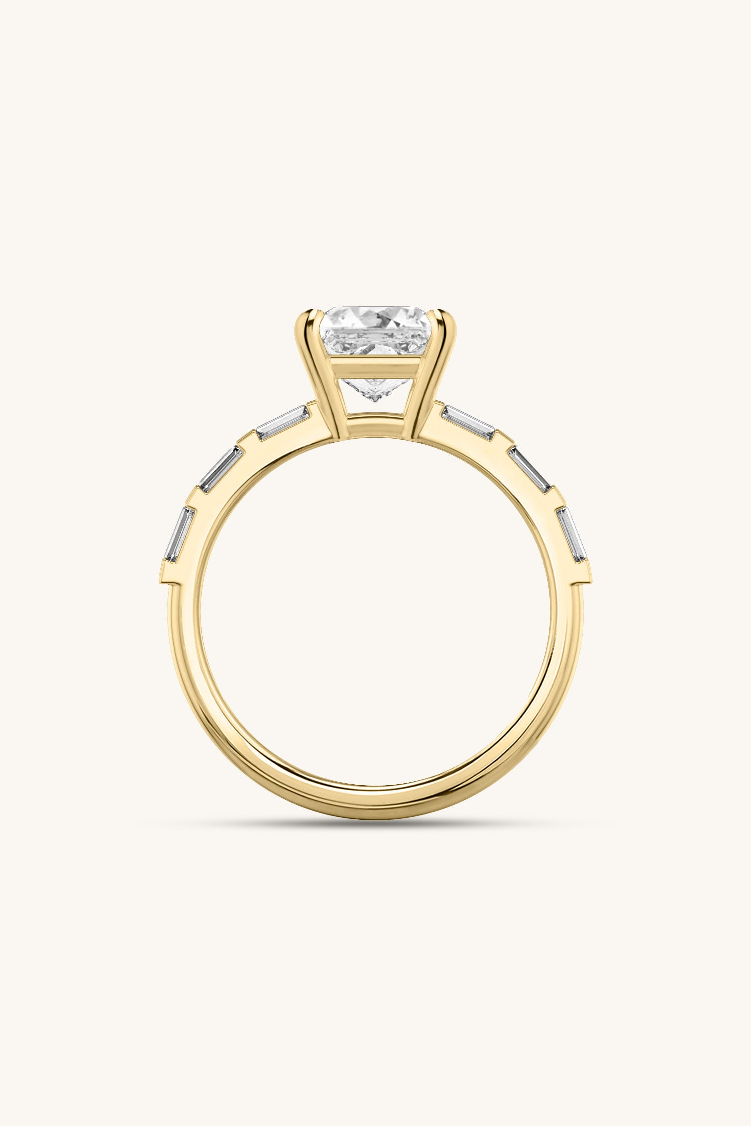 Bicephal Princess  French Pavé Ring