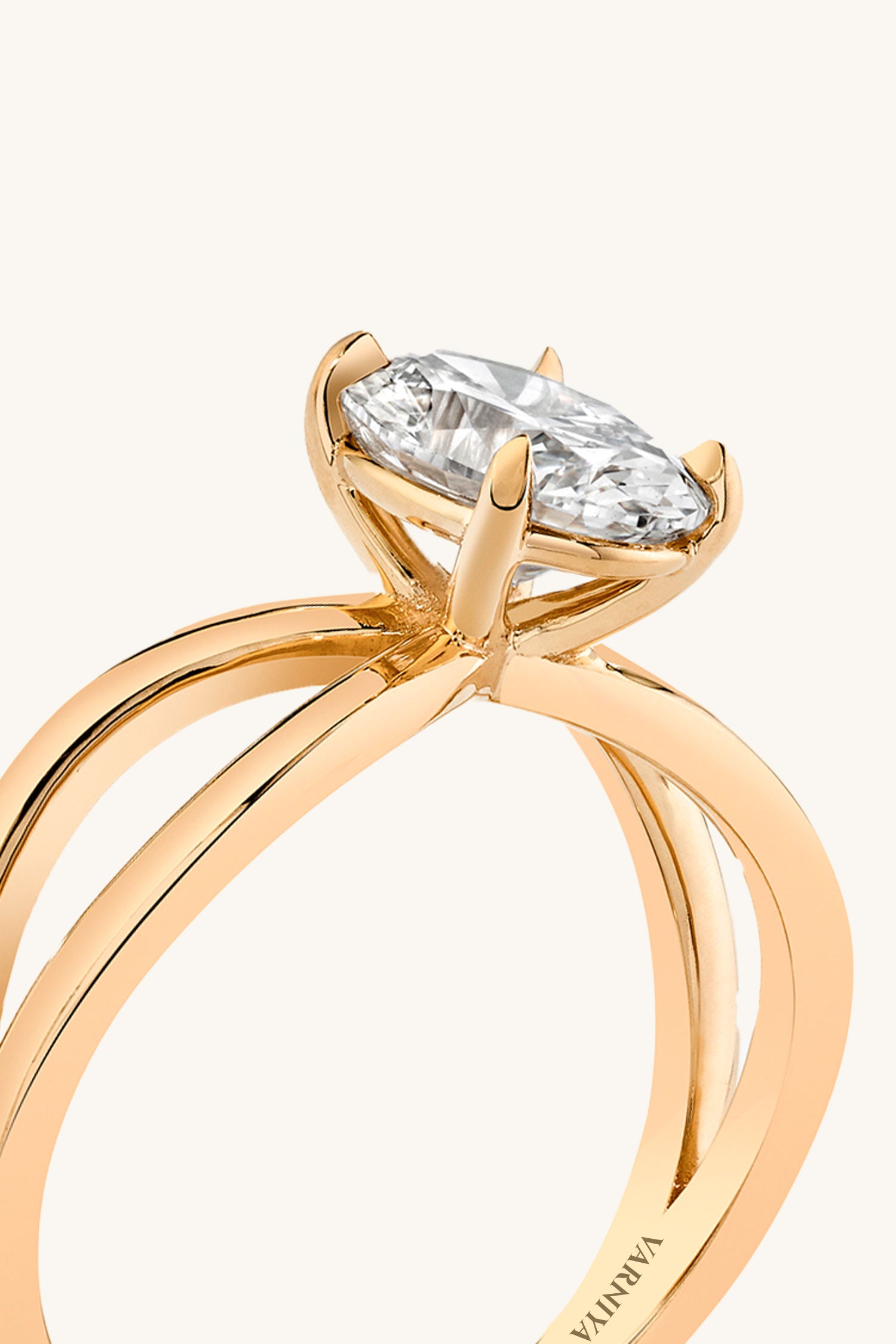 Luisa Oval Solitaire Ring