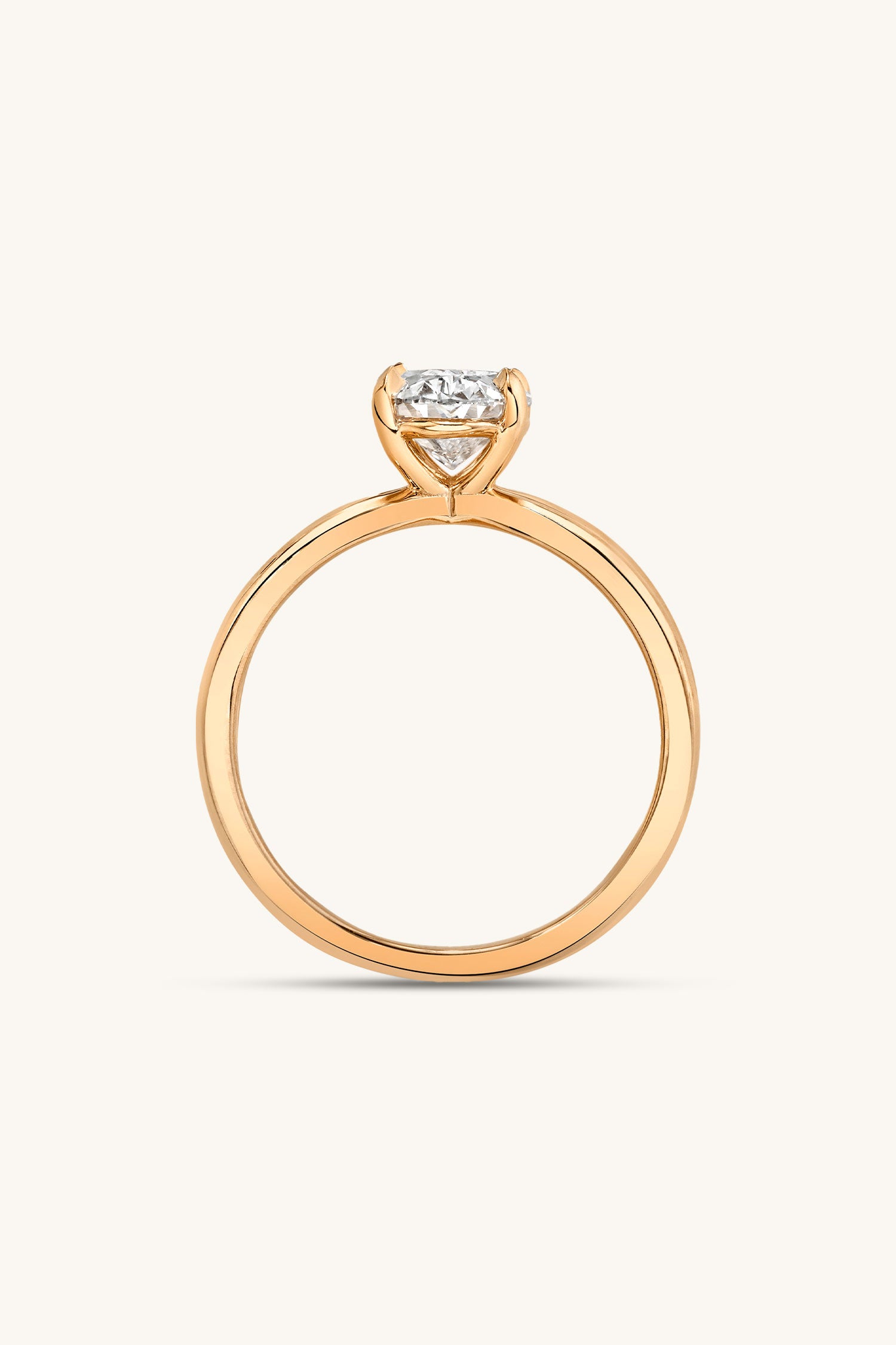 Luisa Oval Solitaire Ring