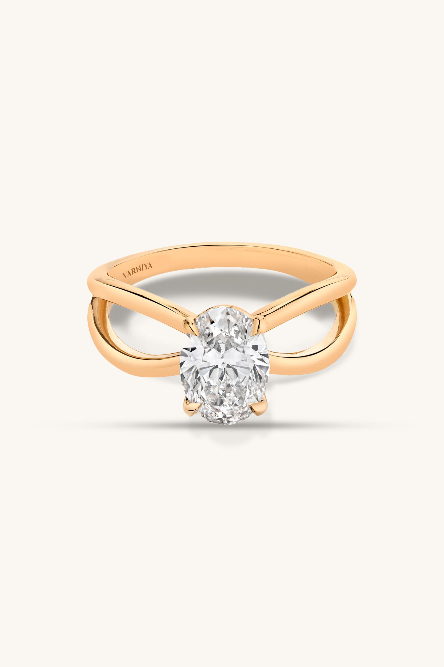 Luisa Oval Solitaire Ring