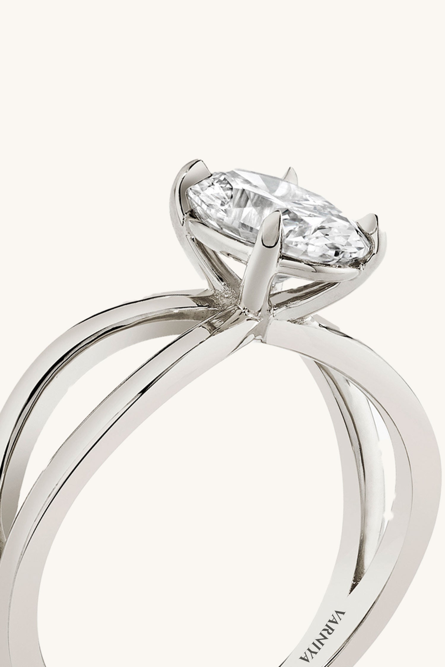 Luisa Oval Solitaire Ring