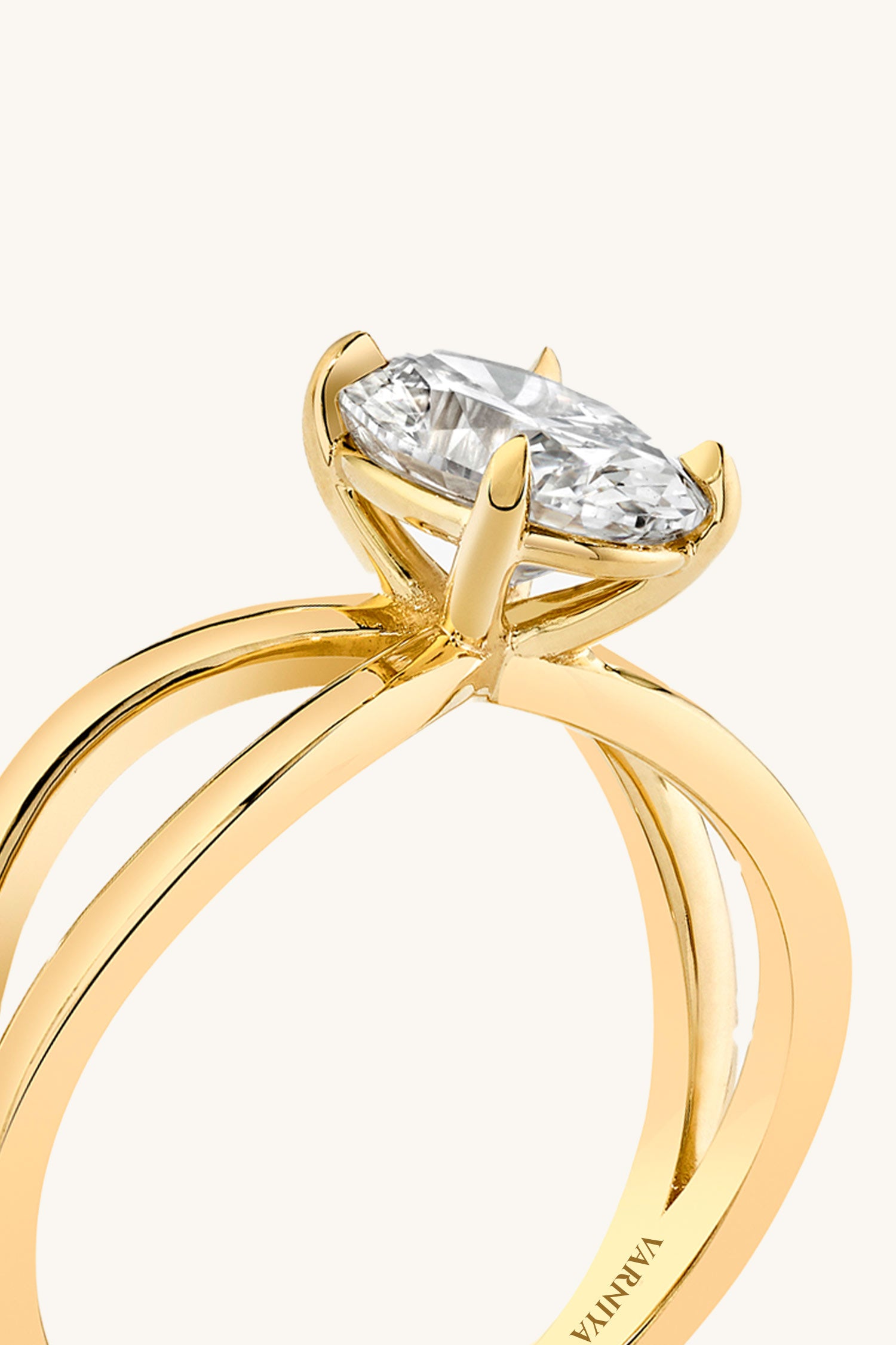 Luisa Oval Solitaire Ring