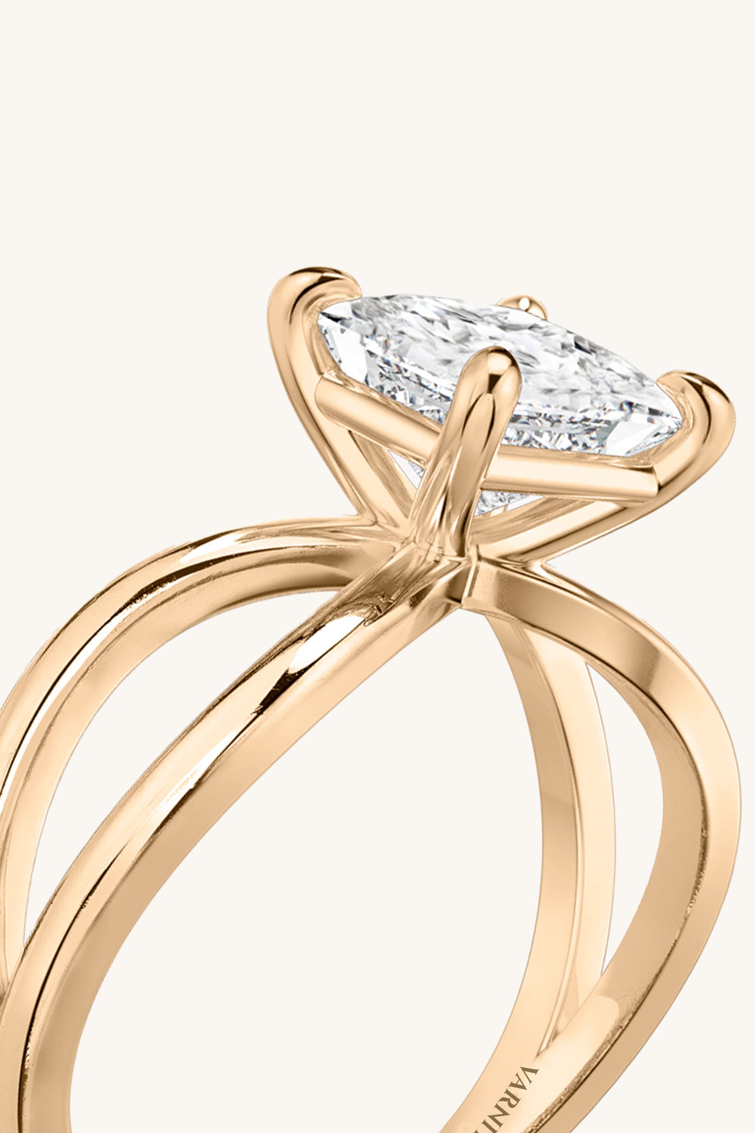 Luisa Princess Solitaire Ring