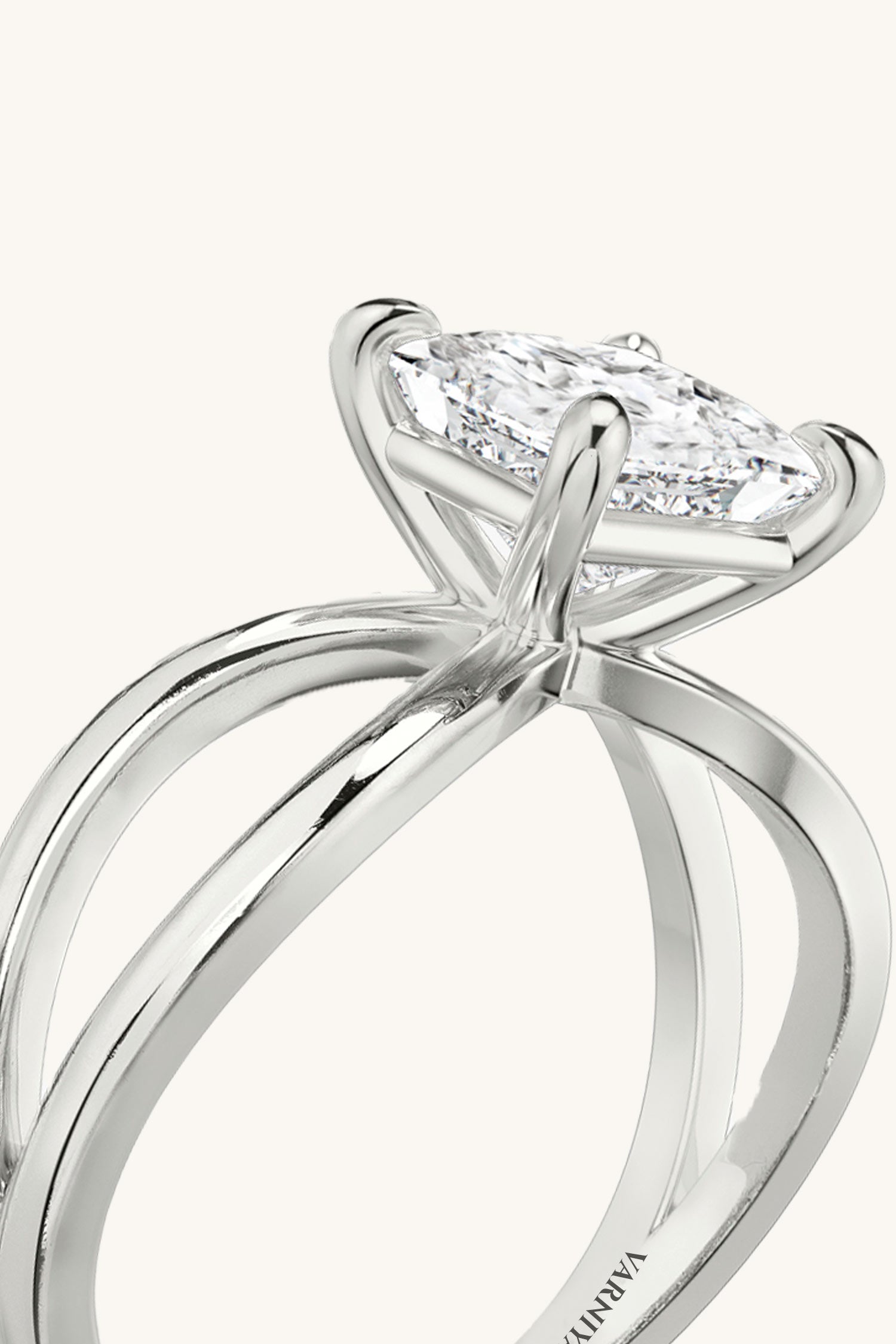 Luisa Princess Solitaire Ring