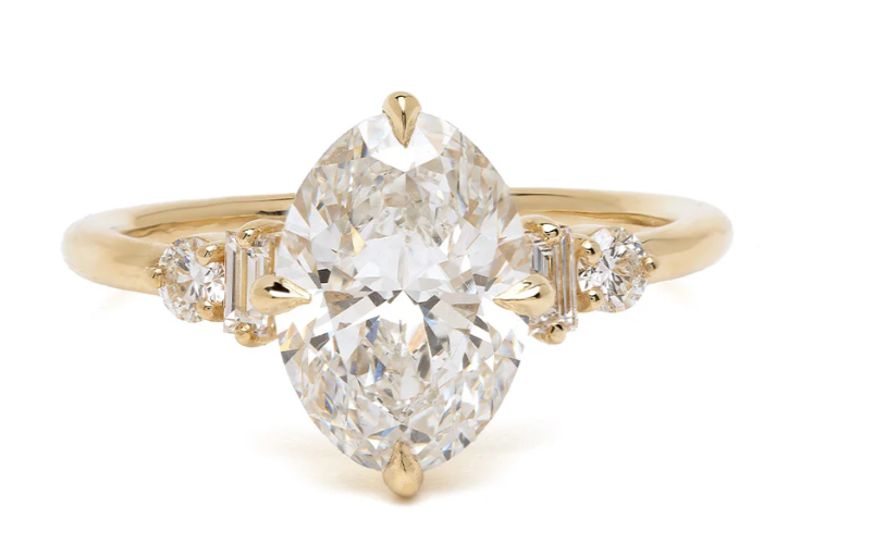 Luciana Three Stone Engagement Ring