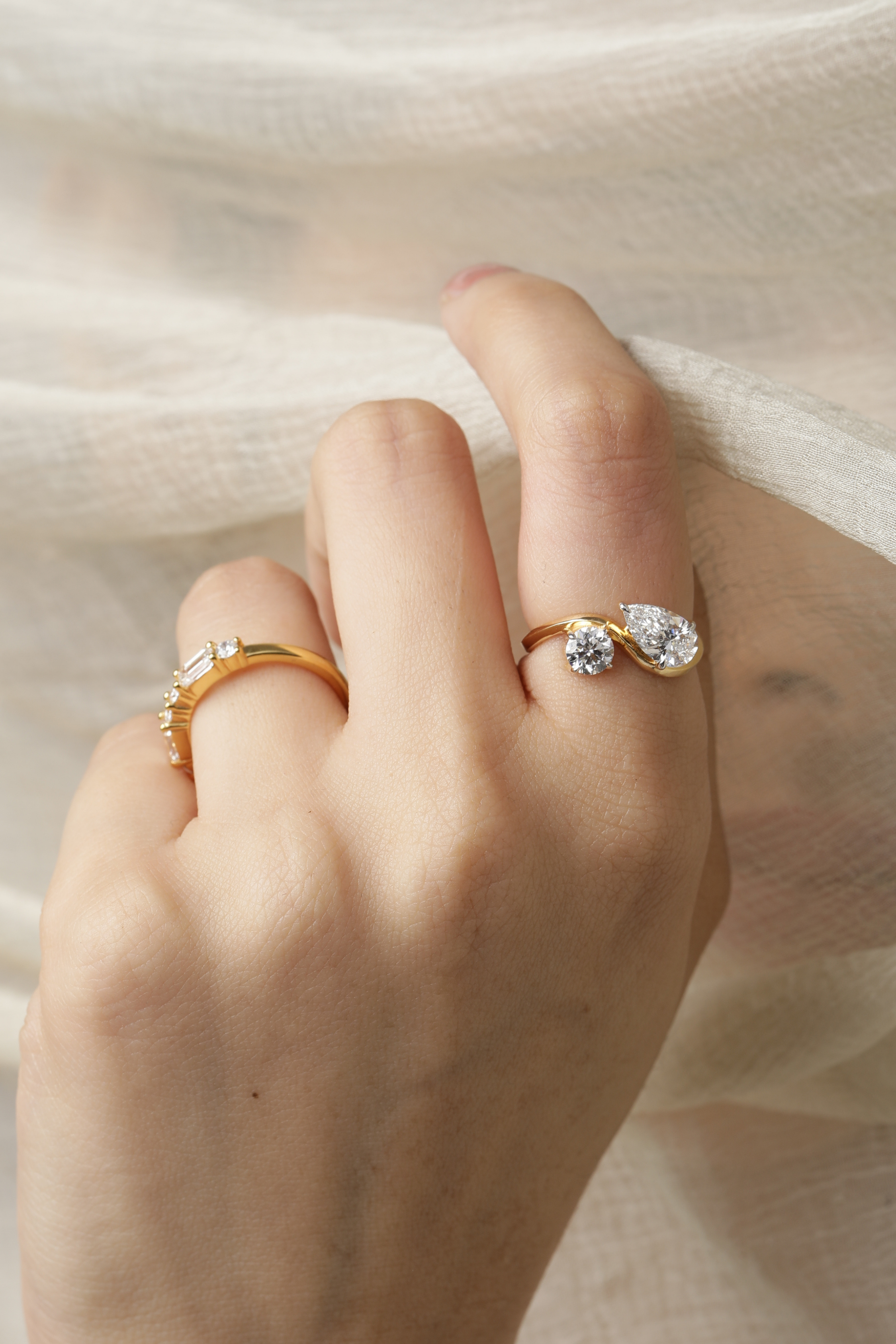 Grand Trace Toi Et Moi Ring