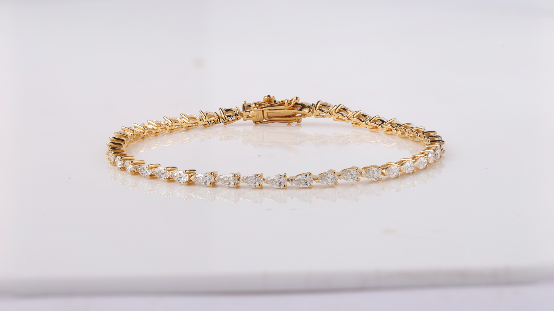 The Pear Line Tennis Bracelet