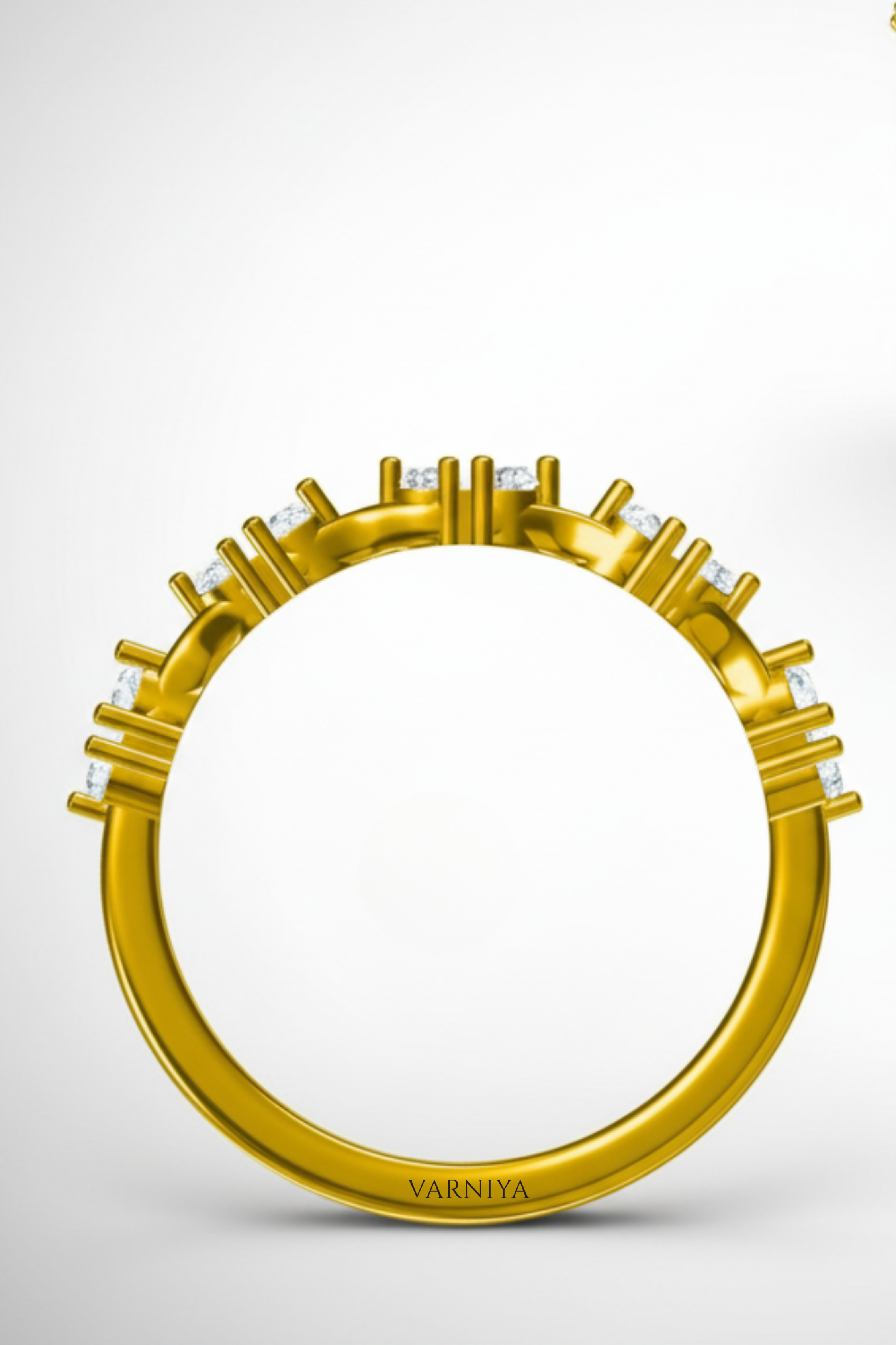 The Luz da Manhã Dewdrop Pavé Band