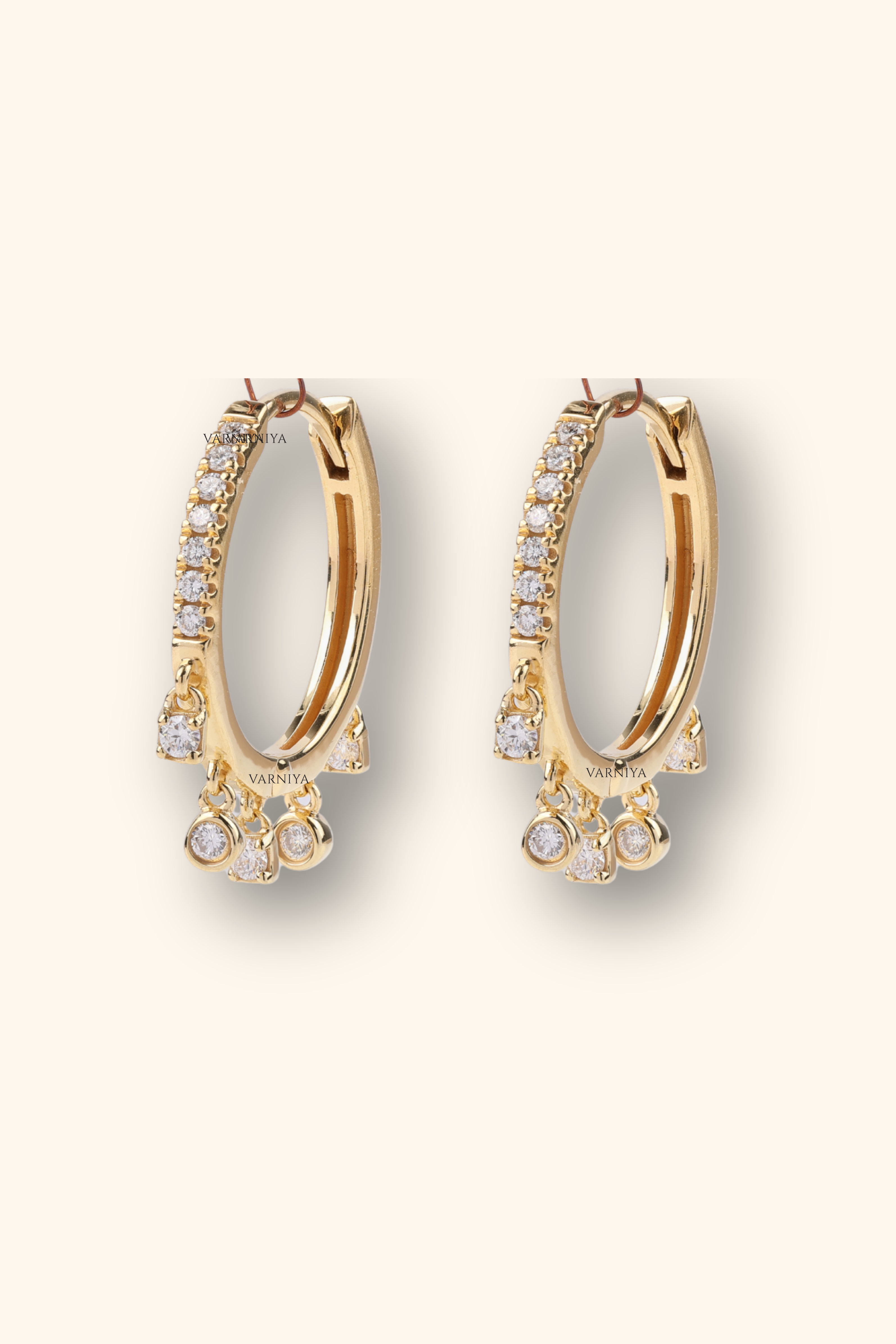 Sparkle Cascade Hoops