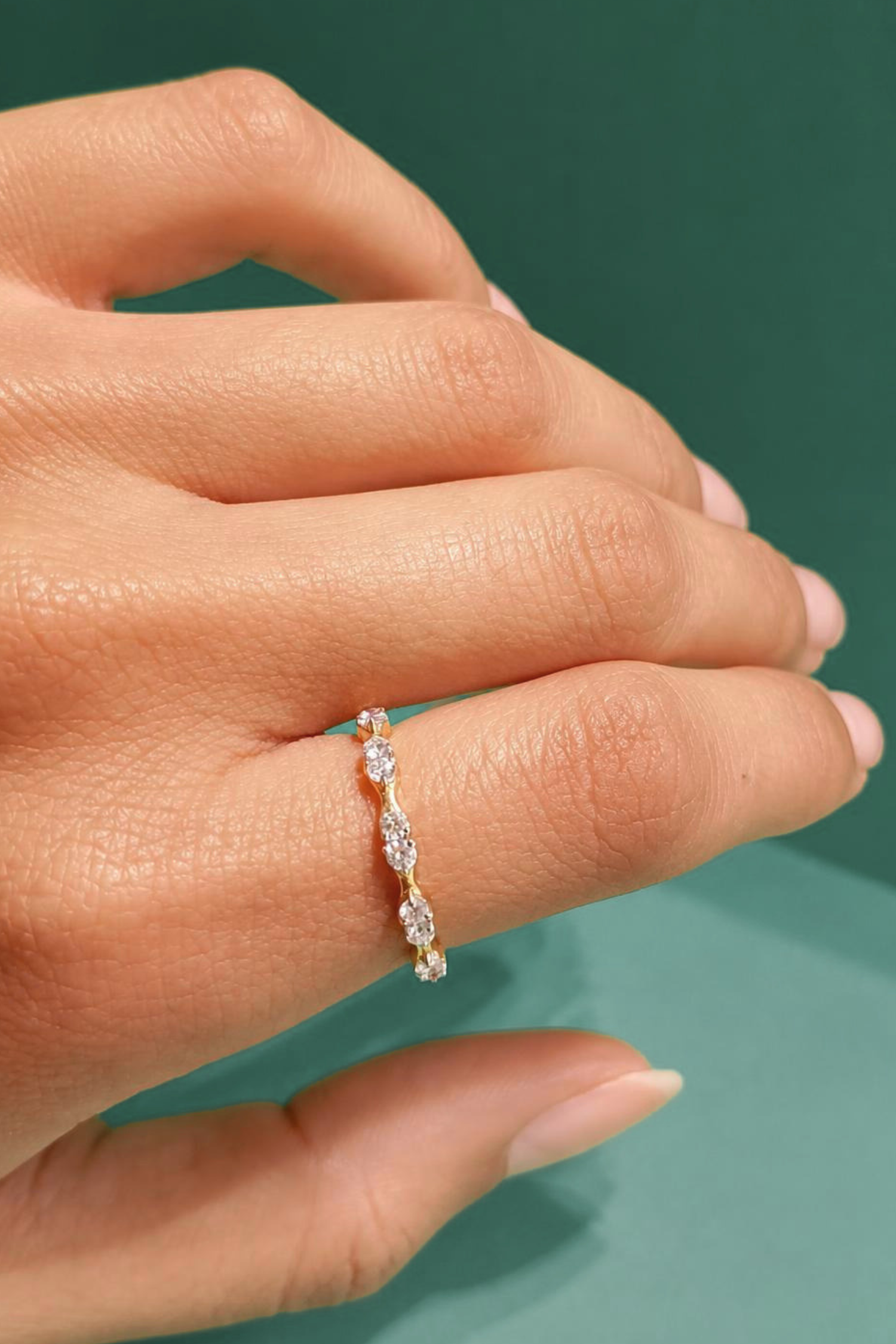 Charlotte Wedding Band in Ring Size 9