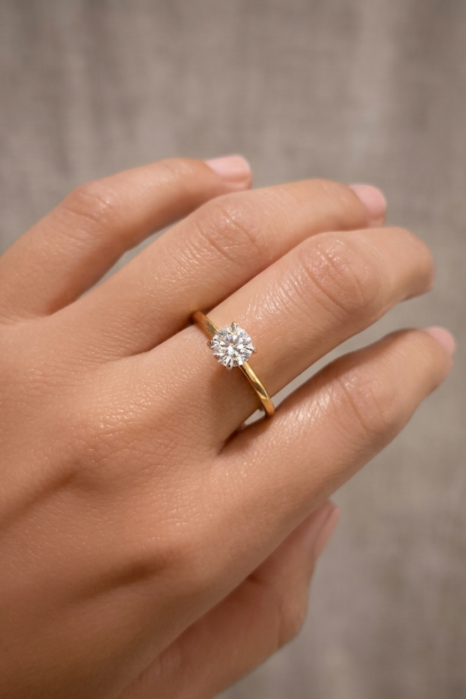 4 prong timeless with Round Brilliant Solitaire