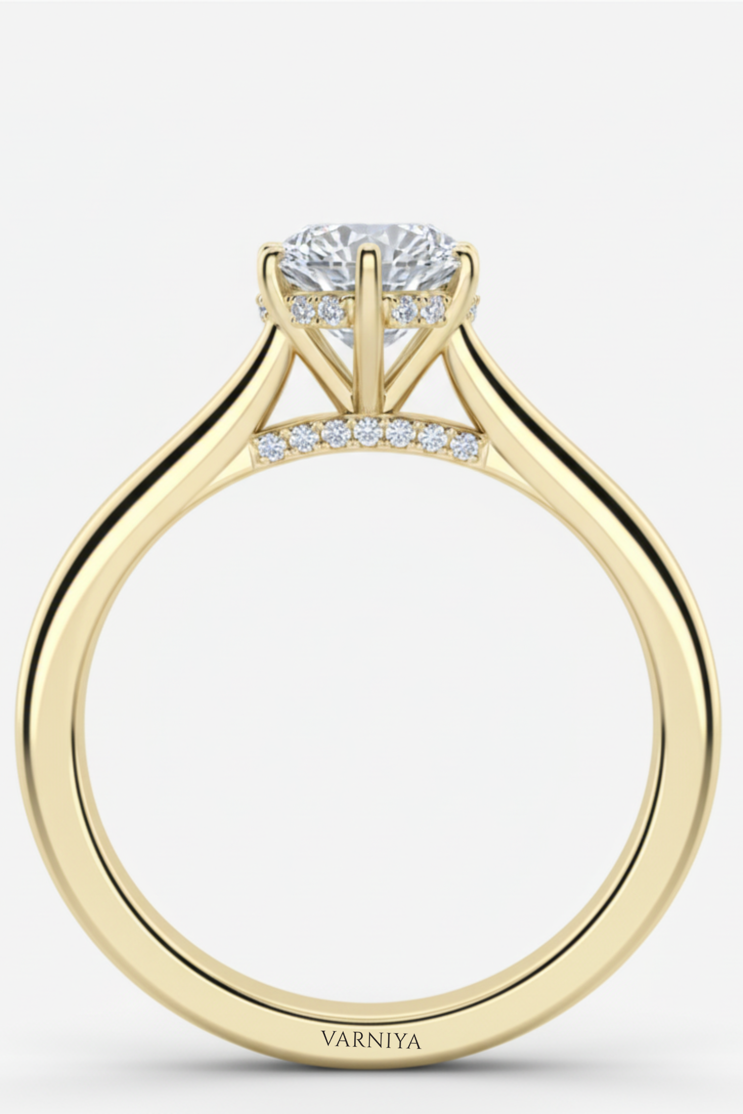Elysian Round Hidden Halo Solitaire