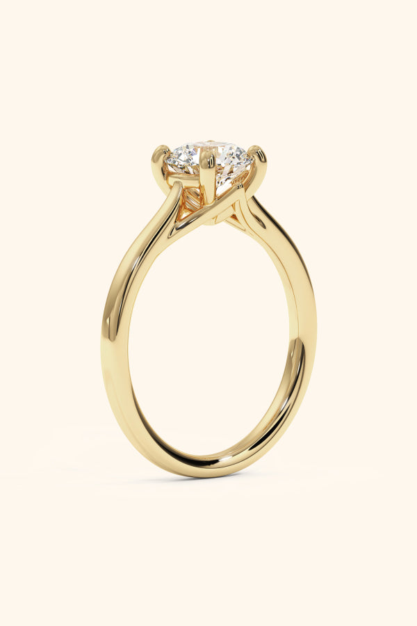 Valentina Ring with a Round Solitaire