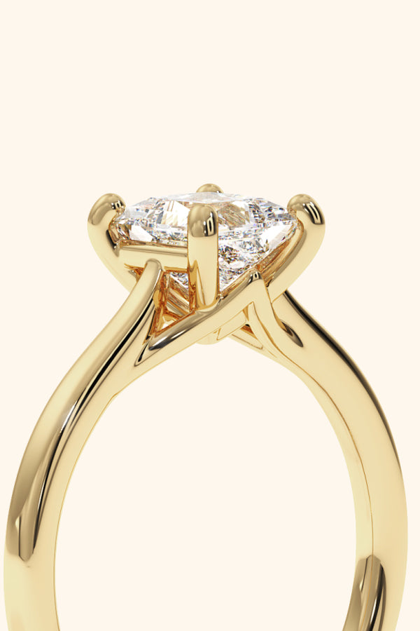 Valentina Ring with a Princess Solitaire
