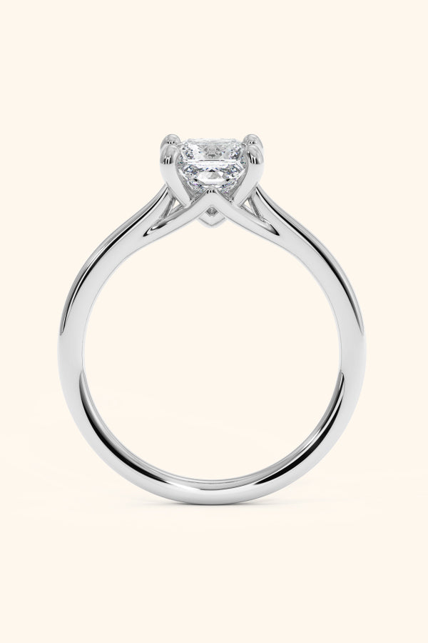 Valentina Ring with a Princess Solitaire