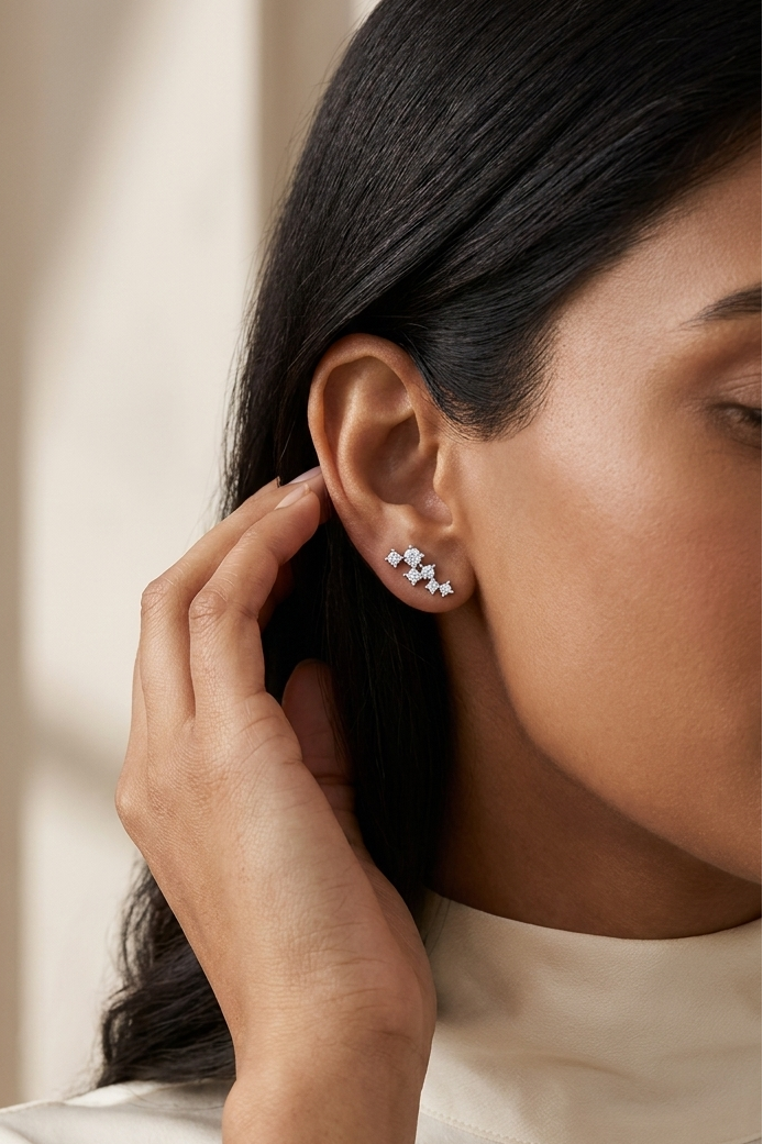 Terra Scattered Diamond Studs