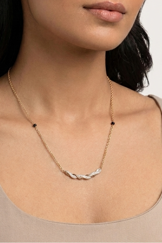 Twisted Diamond Mangalsutra